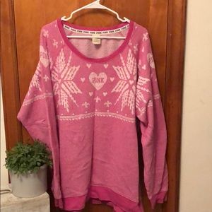 Oversized VS PINK crew neck